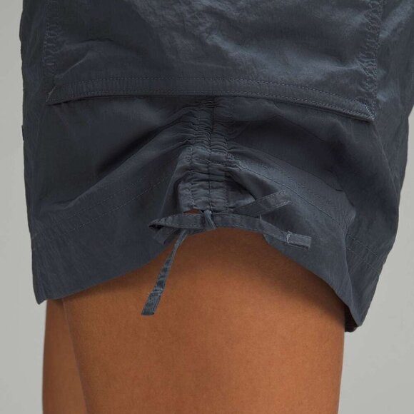 Lululemon Nylon Cargo Mini Skirt High Rise Mini Length Oil Grey Medium - Picture 4 of 13